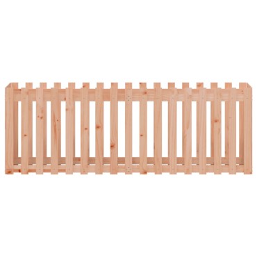 vidaXL Ζαρντινιέρα με Σχέδιο Φράχτη 200x50x70 εκ. Μασίφ Ψευδοτσούγκα