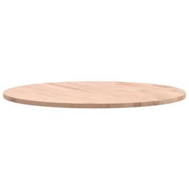 vidaXL Επιφάνεια Τραπεζιού Στρογγυλή 60x1,5cm Μασίφ Ξύλο Οξιάς 1 τεμ.