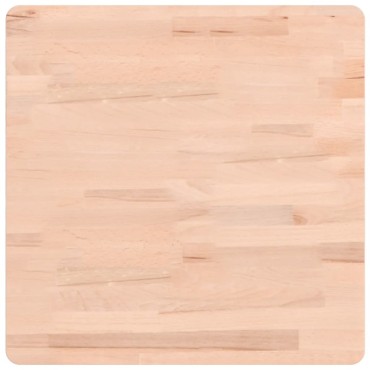 vidaXL Επιφάνεια Τραπεζιού Τετράγωνη 50x50x1,5cm Μασίφ Ξύλο Οξιάς 1 τεμ.