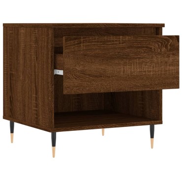 vidaXL Τραπεζάκια Σαλονιού 2 τεμ. Καφέ Δρυς 50x46x50cm Επεξ. Ξύλο