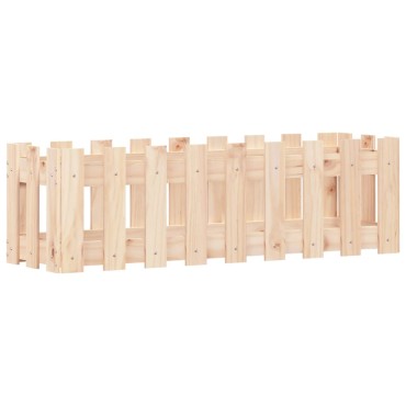vidaXL Ζαρντινιέρα Υπερυψωμένη Σχ Φράχτη 100 x 30 x 30 εκ. Μασίφ Πεύκο