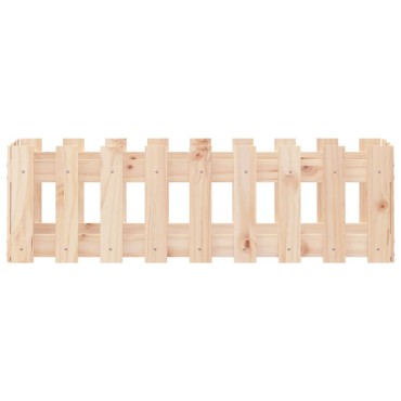 vidaXL Ζαρντινιέρα Υπερυψωμένη Σχ Φράχτη 100 x 30 x 30 εκ. Μασίφ Πεύκο