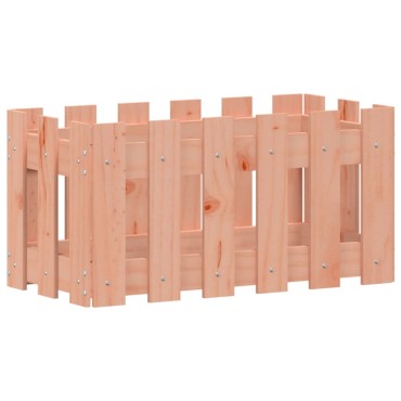 vidaXL Ζαρντινιέρα με Σχ. Φράχτη 60x30x30 εκ. Μασίφ Ξύλο Ψευδοτσούγκας