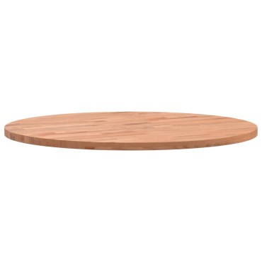 vidaXL Επιφάνεια Τραπεζιού Στρογγυλή 50x1,5cm Μασίφ Ξύλο Οξιάς 1 τεμ.