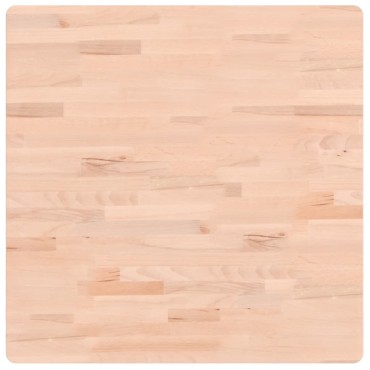 vidaXL Επιφάνεια Τραπεζιού Τετράγωνη 70x70x1,5cm Μασίφ Ξύλο Οξιάς 1 τεμ.