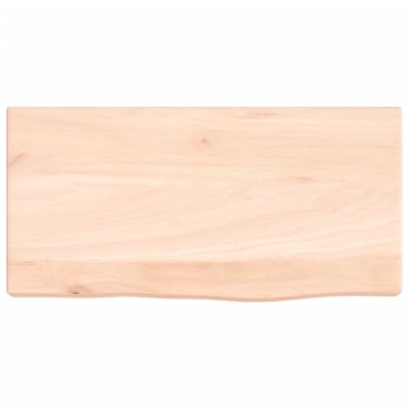vidaXL Ράφι Τοίχου 40x20x4cm από Ακατέργαστο Μασίφ Ξύλο Δρυός 1 τεμ.