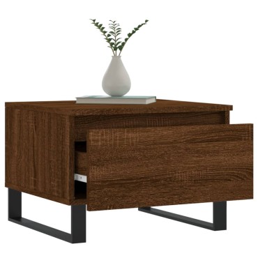 vidaXL Τραπεζάκια Σαλονιού 2 τεμ. Καφέ Δρυς 50x46x35cm Επεξ. Ξύλο