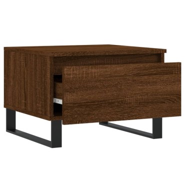 vidaXL Τραπεζάκια Σαλονιού 2 τεμ. Καφέ Δρυς 50x46x35cm Επεξ. Ξύλο