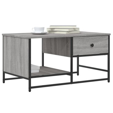 vidaXL Τραπεζάκι Σαλονιού Γκρι Sonoma 85,5x51x45cm Επεξεργασμένο Ξύλο 1 τεμ.