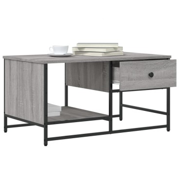 vidaXL Τραπεζάκι Σαλονιού Γκρι Sonoma 85,5x51x45cm Επεξεργασμένο Ξύλο 1 τεμ.