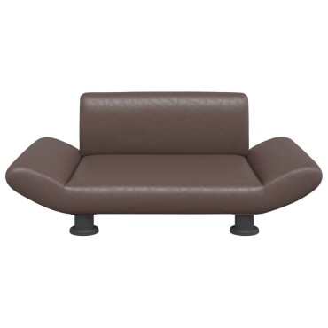 vidaXL Κρεβάτι Σκύλου Καφέ 70x45x28 εκ. από Συνθετικό Δέρμα