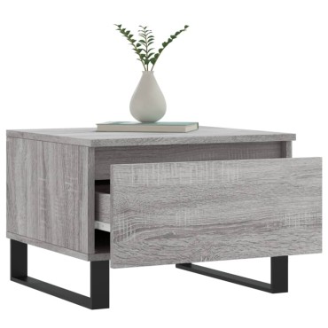 vidaXL Τραπεζάκια Σαλονιού 2 τεμ. Γκρι Sonoma 50x46x35cm Επεξ. Ξύλο