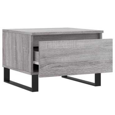 vidaXL Τραπεζάκια Σαλονιού 2 τεμ. Γκρι Sonoma 50x46x35cm Επεξ. Ξύλο