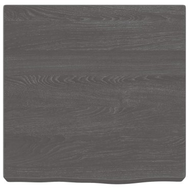 vidaXL Πάγκος Μπάνιου Σκούρο Καφέ 40x40x(2-6) εκ. Επεξ. Μασίφ Ξύλο