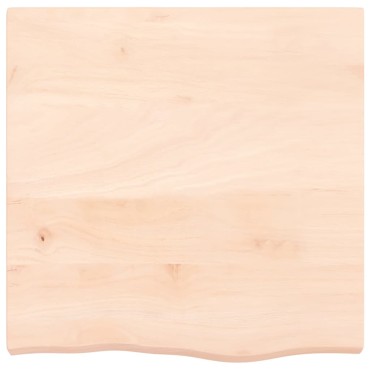 vidaXL Επιφάνεια Τραπεζιού 60x60x(2-6)cm Ακατέργαστο Μασίφ Ξύλο Δρυός 1 τεμ.