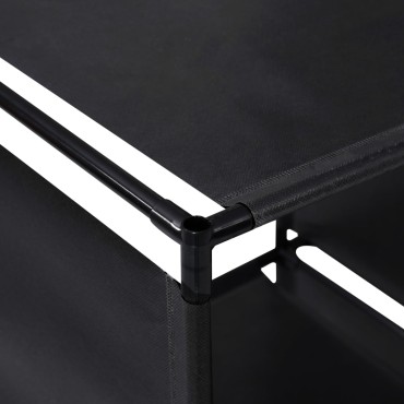 vidaXL Ραφιέρα Σκάλα Προβολής 130x45x170cm Υφασμάτινη 1 τεμ.