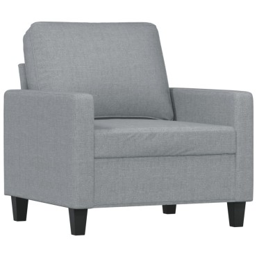 vidaXL Πολυθρόνα Ανοιχτό Γκρι Υφασμάτινη 78x77x80cm 1 τεμ. Γωνιακός