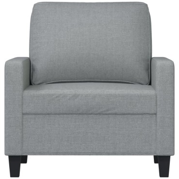 vidaXL Πολυθρόνα Ανοιχτό Γκρι Υφασμάτινη 78x77x80cm 1 τεμ. Γωνιακός