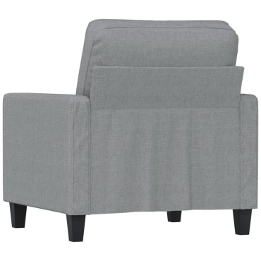 vidaXL Πολυθρόνα Ανοιχτό Γκρι Υφασμάτινη 78x77x80cm 1 τεμ. Γωνιακός