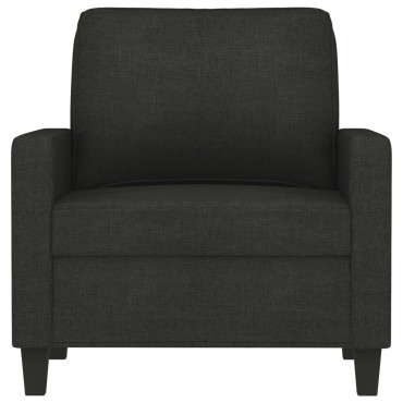 vidaXL Πολυθρόνα Μαύρη από Ύφασμα 78x77x80cm 1 τεμ. Γωνιακός