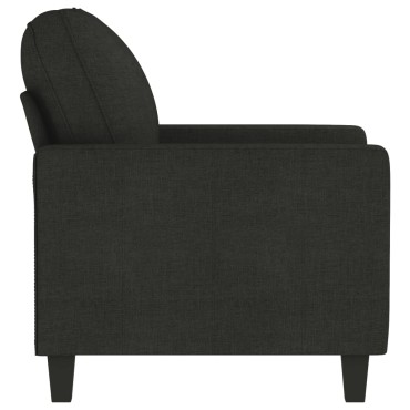 vidaXL Πολυθρόνα Μαύρη από Ύφασμα 78x77x80cm 1 τεμ. Γωνιακός