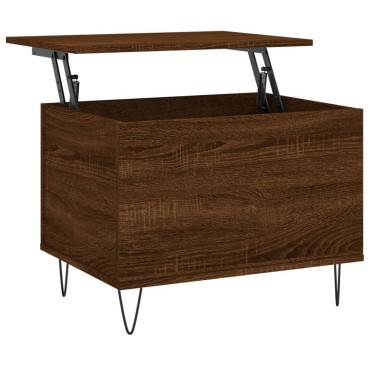 vidaXL Τραπεζάκι Σαλονιού Καφέ Δρυς 60x44,5x45cm Επεξεργασμένο Ξύλο 1 τεμ.