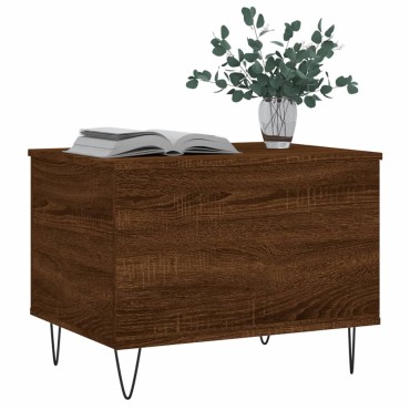 vidaXL Τραπεζάκι Σαλονιού Καφέ Δρυς 60x44,5x45cm Επεξεργασμένο Ξύλο 1 τεμ.