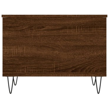 vidaXL Τραπεζάκι Σαλονιού Καφέ Δρυς 60x44,5x45cm Επεξεργασμένο Ξύλο 1 τεμ.