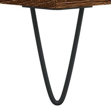 vidaXL Τραπεζάκι Σαλονιού Καφέ Δρυς 60x44,5x45cm Επεξεργασμένο Ξύλο 1 τεμ.