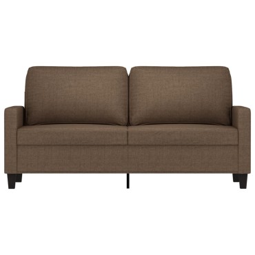 vidaXL Καναπές Διθέσιος Καφέ Υφασμάτινος 158x77x80cm 1 τεμ.
