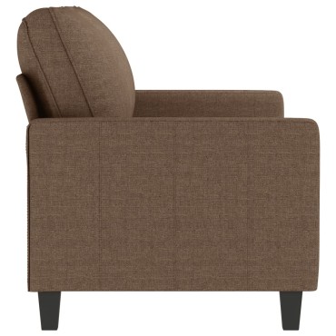 vidaXL Καναπές Διθέσιος Καφέ Υφασμάτινος 158x77x80cm 1 τεμ.