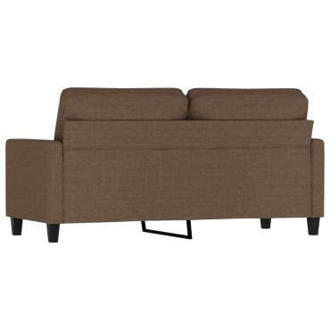 vidaXL Καναπές Διθέσιος Καφέ Υφασμάτινος 158x77x80cm 1 τεμ.