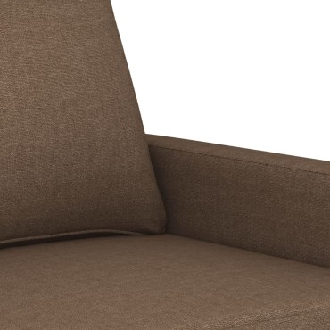 vidaXL Καναπές Διθέσιος Καφέ Υφασμάτινος 158x77x80cm 1 τεμ.
