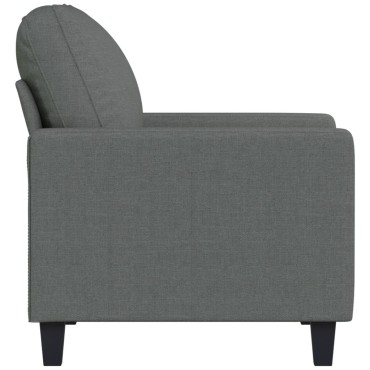 vidaXL Πολυθρόνα Σκούρο Γκρι Υφασμάτινη 78x77x80cm 1 τεμ. Γωνιακός