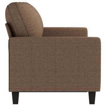vidaXL Καναπές Τριθέσιος Καφέ Υφασμάτινος 198x77x80cm 1 τεμ.