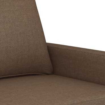 vidaXL Καναπές Τριθέσιος Καφέ Υφασμάτινος 198x77x80cm 1 τεμ.