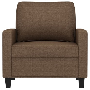 vidaXL Πολυθρόνα Καφέ Υφασμάτινη 78x77x80cm 1 τεμ. Γωνιακός
