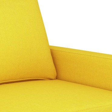 vidaXL Πολυθρόνα Ανοιχτό Κίτρινη Υφασμάτινη 78x77x80cm 1 τεμ. Γωνιακός