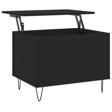 vidaXL Τραπεζάκι Σαλονιού Μαύρο 60x44,5x45cm Επεξεργασμένο Ξύλο 1 τεμ.