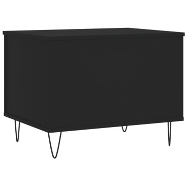 vidaXL Τραπεζάκι Σαλονιού Μαύρο 60x44,5x45cm Επεξεργασμένο Ξύλο 1 τεμ.