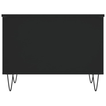 vidaXL Τραπεζάκι Σαλονιού Μαύρο 60x44,5x45cm Επεξεργασμένο Ξύλο 1 τεμ.