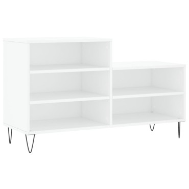 vidaXL Παπουτσοθήκη Λευκή 102x36x60cm από Επεξεργασμένο Ξύλο