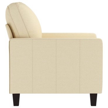 vidaXL Πολυθρόνα Κρεμ Υφασμάτινη 78x77x80cm 1 τεμ. Γωνιακός