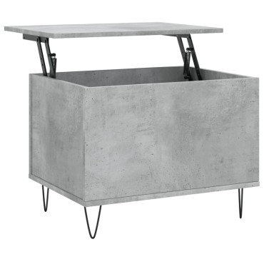 vidaXL Τραπεζάκι Σαλονιού Γκρι Σκυρ. 60x44,5x45cm Επεξεργ. Ξύλο 1 τεμ.