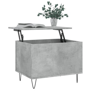 vidaXL Τραπεζάκι Σαλονιού Γκρι Σκυρ. 60x44,5x45cm Επεξεργ. Ξύλο 1 τεμ.