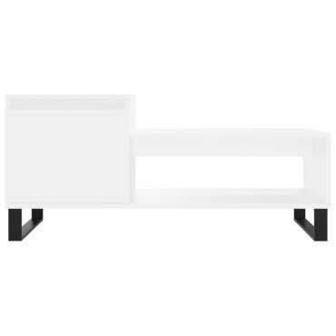 vidaXL Τραπεζάκι Σαλονιού Λευκό 100x50x45cm Επεξεργασμένο Ξύλο 1 τεμ.