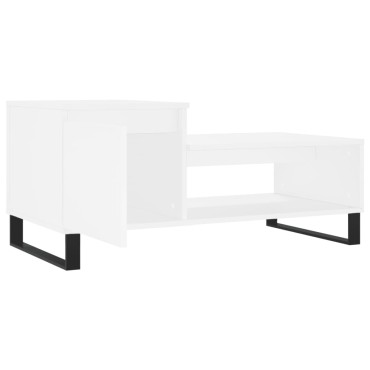 vidaXL Τραπεζάκι Σαλονιού Λευκό 100x50x45cm Επεξεργασμένο Ξύλο 1 τεμ.