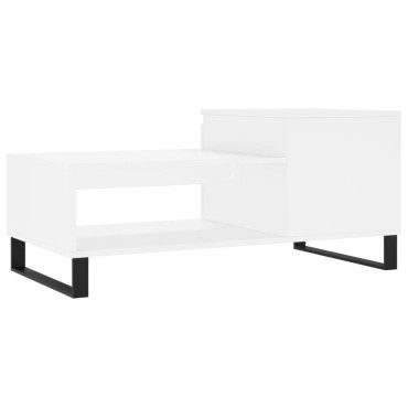 vidaXL Τραπεζάκι Σαλονιού Λευκό 100x50x45cm Επεξεργασμένο Ξύλο 1 τεμ.