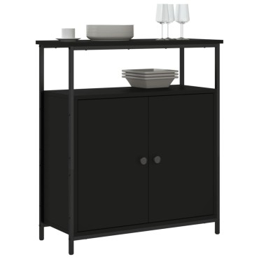 vidaXL Ντουλάπι Μαύρο 70x30x80cm από Επεξεργασμένο Ξύλο 1 τεμ.