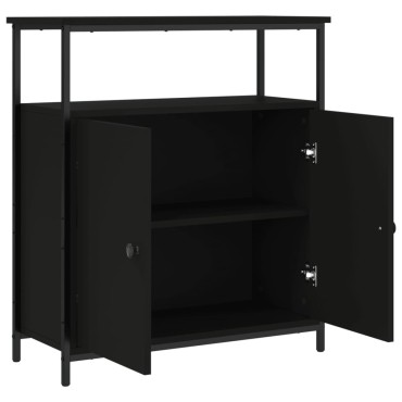 vidaXL Ντουλάπι Μαύρο 70x30x80cm από Επεξεργασμένο Ξύλο 1 τεμ.